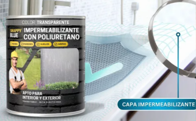 Impermeabilizante Snappy Blue 1 kg + Kit de Aplicación GRATIS