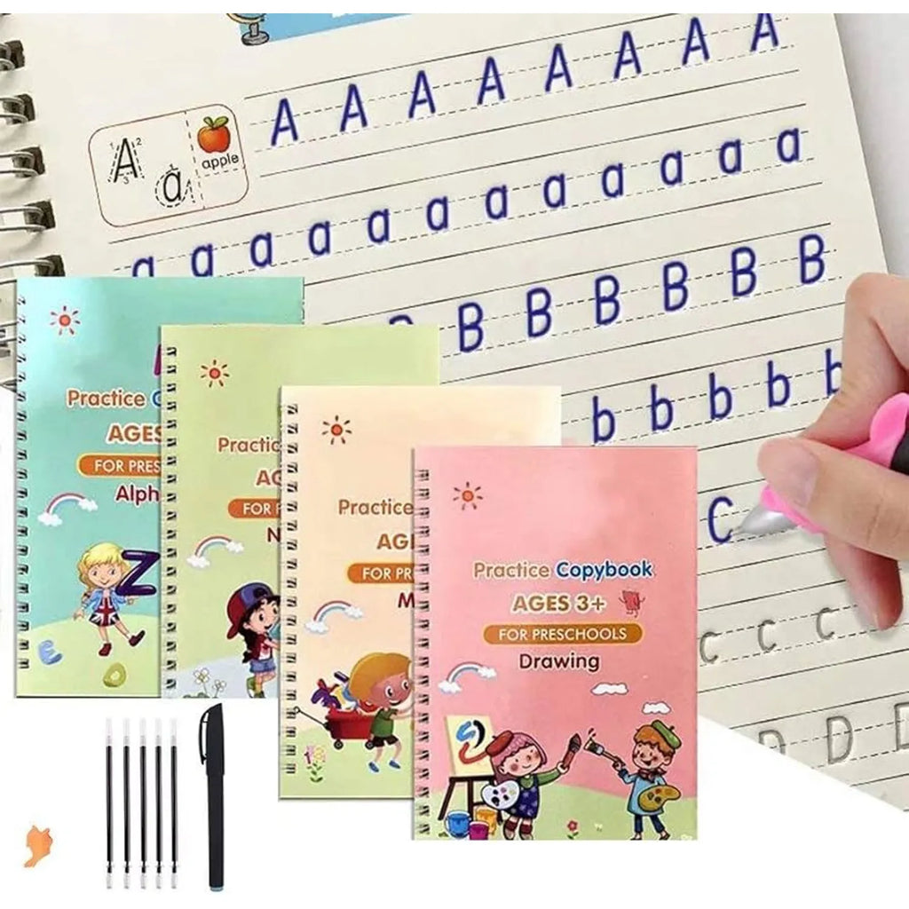 Kit de Caligrafía Mágica (Envío Gratis y Pago Contraentrega)  -  ¡El método divertido para que tus hijos mejoren su escritura jugando y dejen las pantallas! ✏️✨